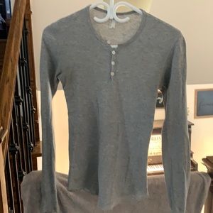 American Apparel gray tight long sleeve